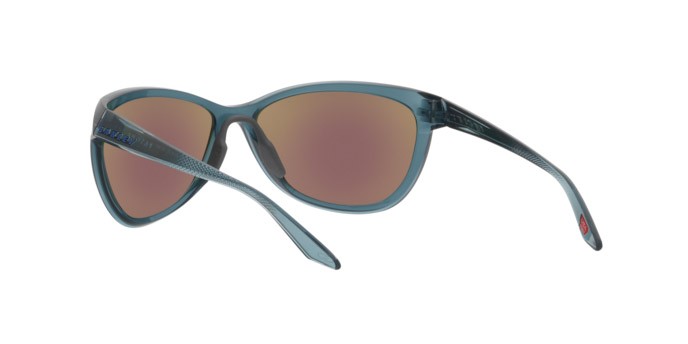 Occhiali da sole Oakley Pasque OO 9222 (922202) colore crystal black forma aviator lenti prizm sapphire polarized