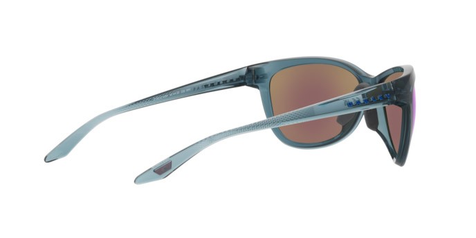 Occhiali da sole Oakley Pasque OO 9222 (922202) colore crystal black forma aviator lenti prizm sapphire polarized