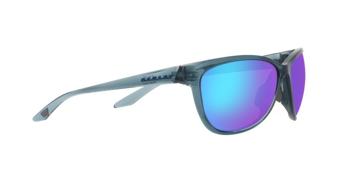Occhiali da sole Oakley Pasque OO 9222 (922202) colore crystal black forma aviator lenti prizm sapphire polarized