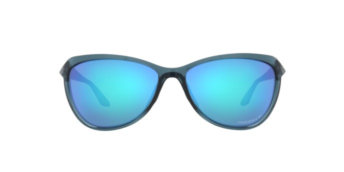 Occhiali da sole Oakley Pasque OO 9222 (922202) colore crystal black forma aviator lenti prizm sapphire polarized