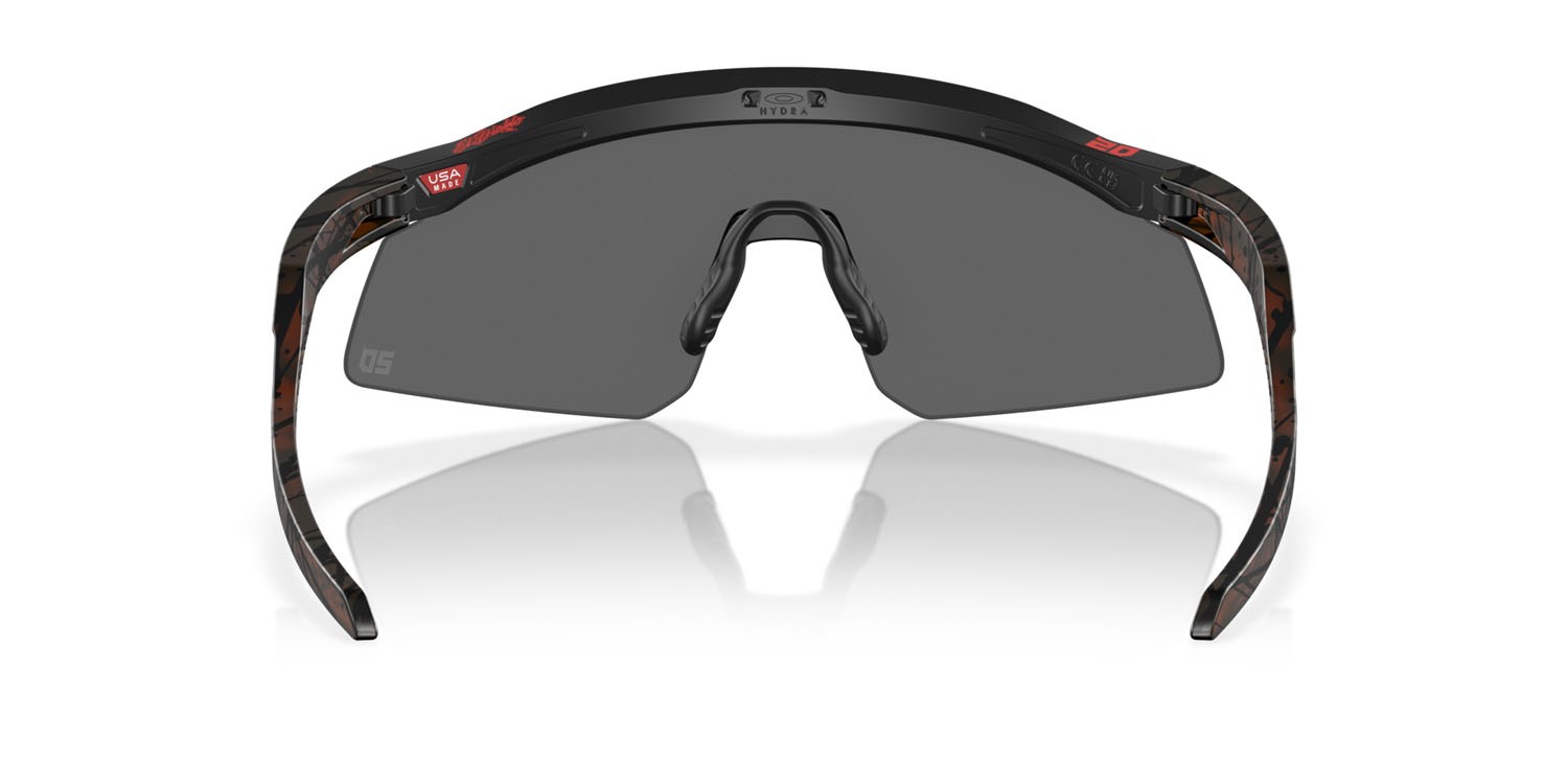 Occhiali da sole Oakley Hydra Fabio Quartararo OO 9229 (922917) colore nero opaco forma mask lenti prizm black