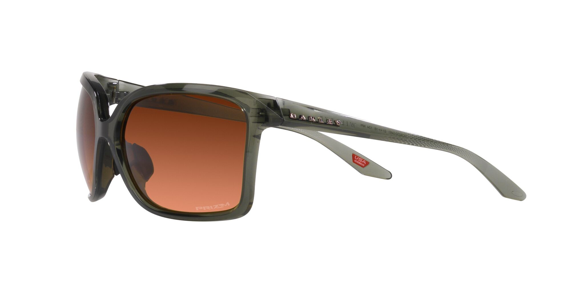 Sonnenbrillen Oakley Wildrye OO 9230 (923004) farbe olive ink form quadratisch gläser prizm marrone sfumato