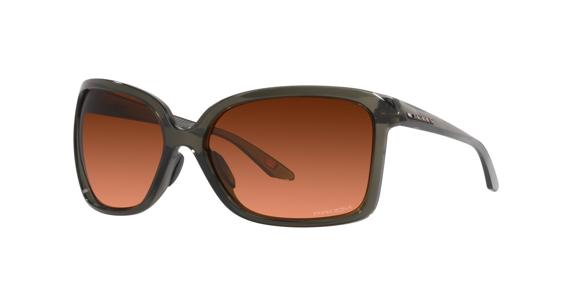 Sonnenbrillen Oakley Wildrye OO 9230 (923004) farbe olive ink form quadratisch gläser prizm marrone sfumato