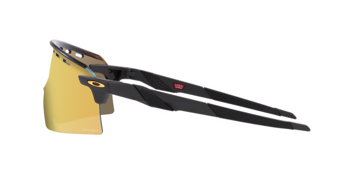 Occhiali da sole Oakley Encoder Strike Vented OO 9235 (923506) colore carbonio opaco forma mask lenti prizm 24k