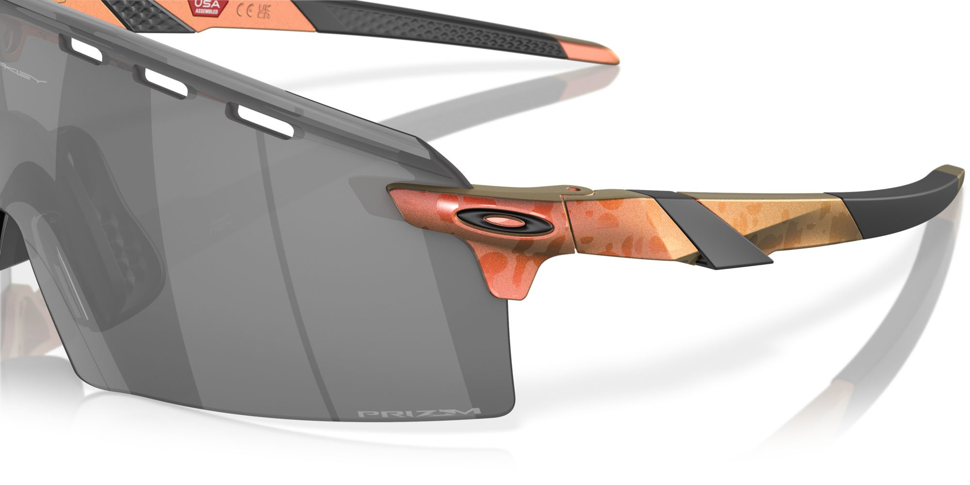 Sonnenbrillen Oakley Encoder Strike Vented OO 9235 (923512) farbe matte red/gold colorshift form maske gläser prizm black