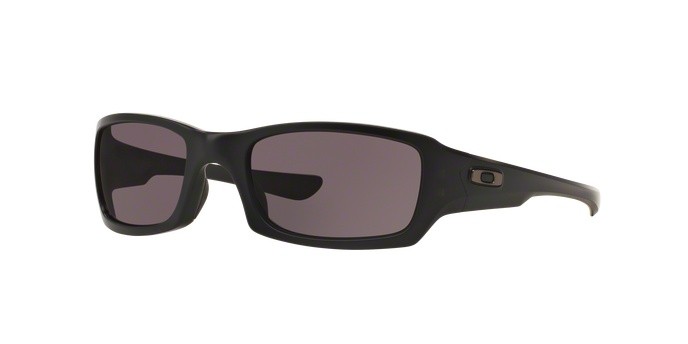 Sonnenbrillen Oakley Fives squared OO 9238 (923810) farbe matte black form rechteckig gläser warm grey