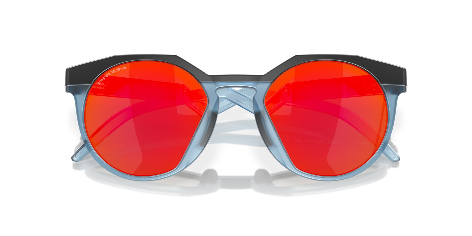 Sonnenbrillen Oakley HSTN OO 9242 (924208) farbe nero opaco form rund gläser prizm ruby