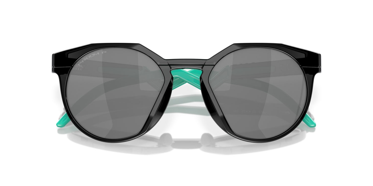 Occhiali da sole Oakley HSTN OO 9242 (924209) colore nero inchiostro forma rotondo lenti prizm black polarized