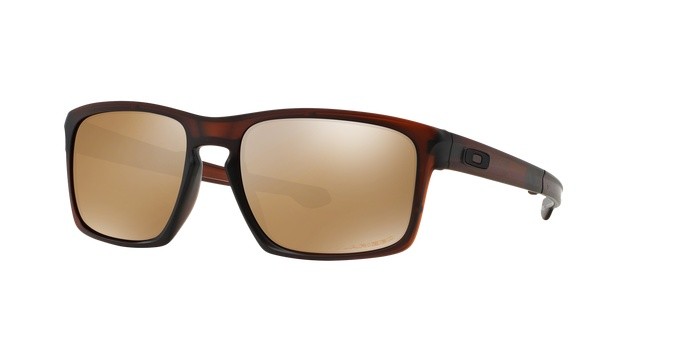 Sonnenbrillen Oakley Sliver f OO 9246 (924605) farbe matte dark amber form rechteckig gläser tungsten iridium polarized