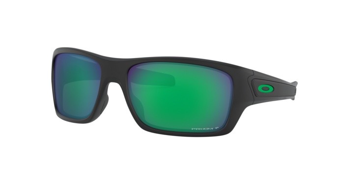 Sonnenbrillen Oakley Turbine OO 9263 (926345) farbe matte black form rechteckig gläser prizm jade polarized