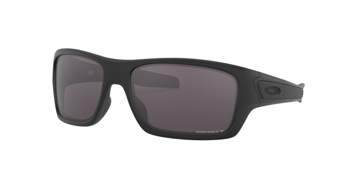 Sonnenbrillen Oakley Turbine OO 9263 (926362) farbe matte black form rechteckig gläser prizm grey polarized