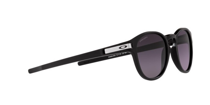 Sonnenbrillen Oakley Latch OO 9265 (926559) farbe matte black form oval gläser prizm grey gradient