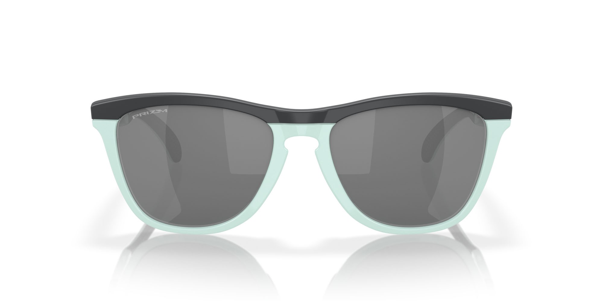 Sonnenbrillen Oakley Frogskins Range OO 9284 (928403) farbe matte carbon/blue milkshake form rund gläser prizm black