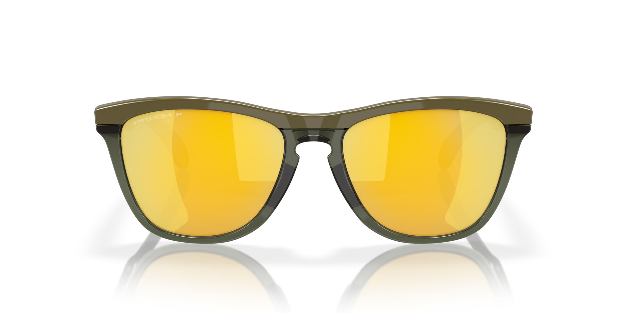 Sunglasses Oakley Frogskins Range OO 9284 (928408) color scuro spazzolato shape round lenses prizm 24k polarized