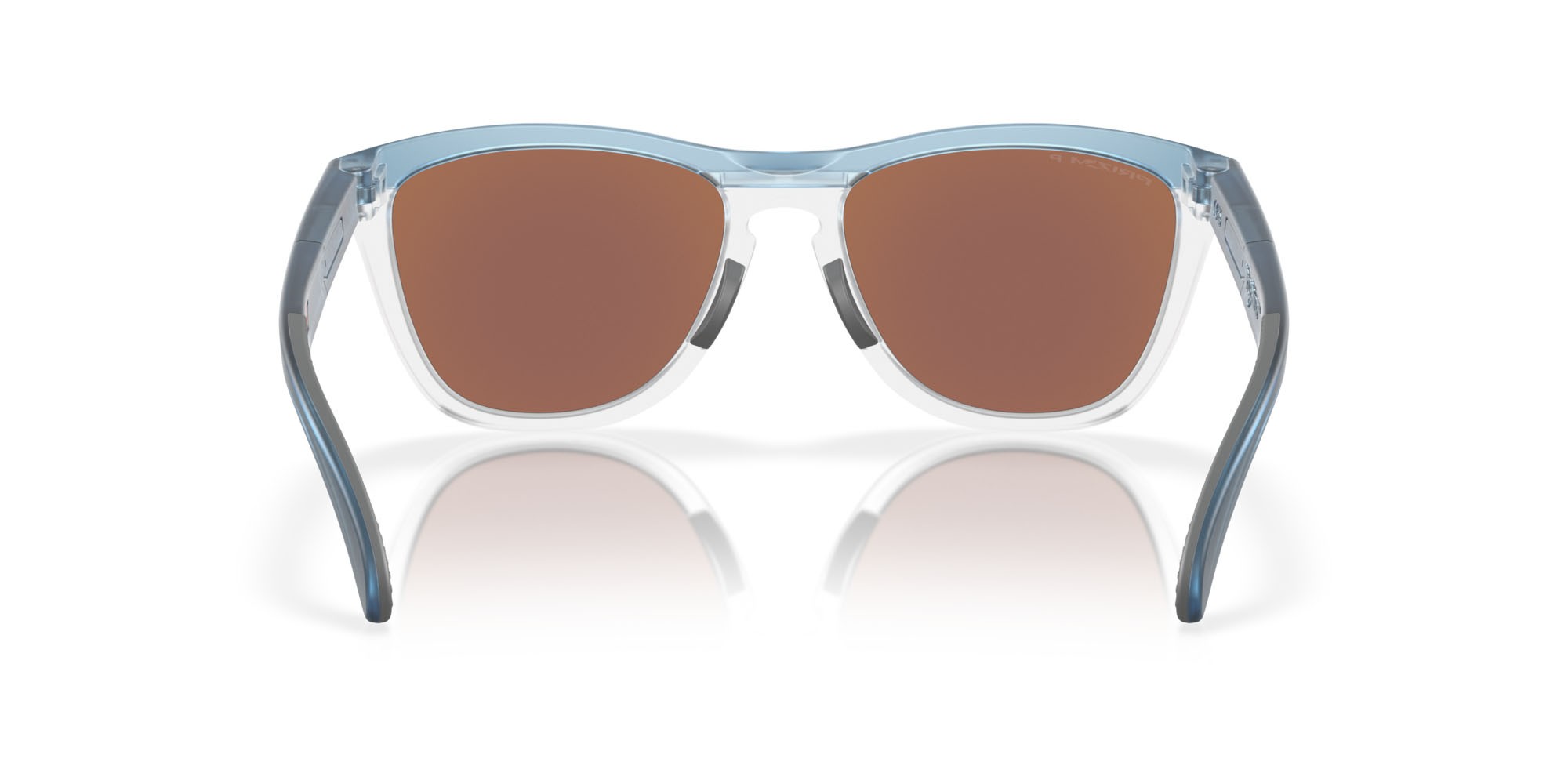 Sonnenbrillen Oakley Frogskins Range OO 9284 (928409) farbe transparent stonewash form rund gläser prizm deep water polarized