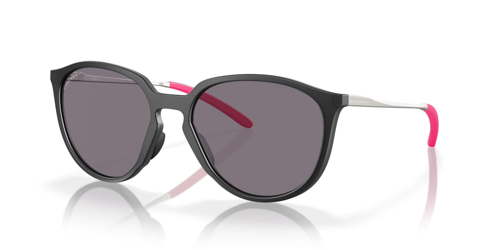 Sonnenbrillen Oakley Sielo OO 9288 (928801) farbe black ink opaco form rund gläser prizm grey polarized