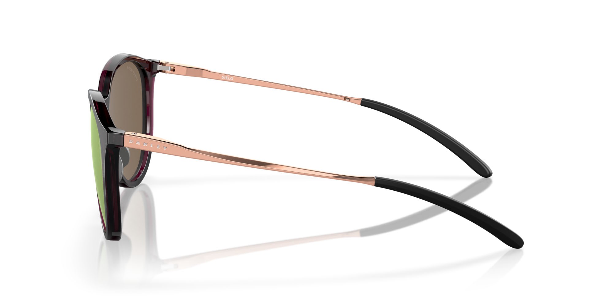 Sonnenbrillen Oakley Sielo OO 9288 (928805) farbe cristallo lampone form rund gläser prizm rose gold