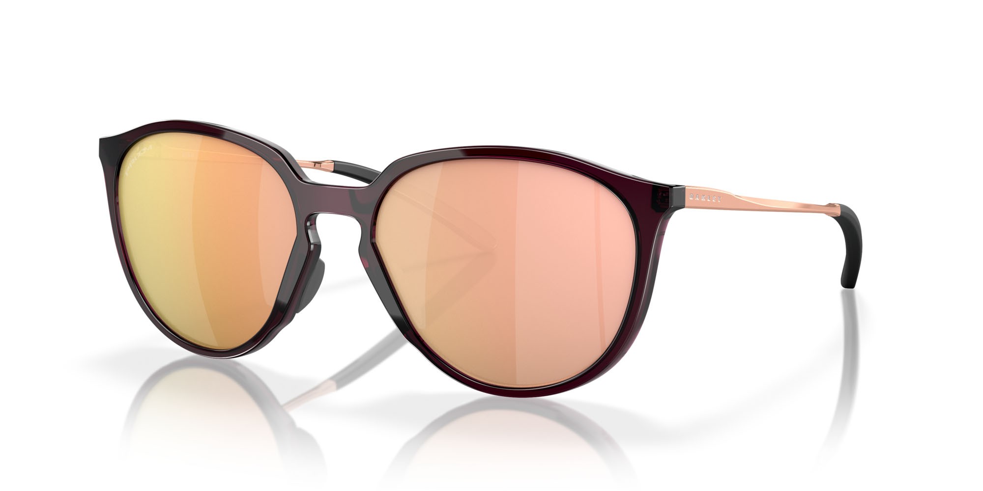 Sonnenbrillen Oakley Sielo OO 9288 (928805) farbe cristallo lampone form rund gläser prizm rose gold