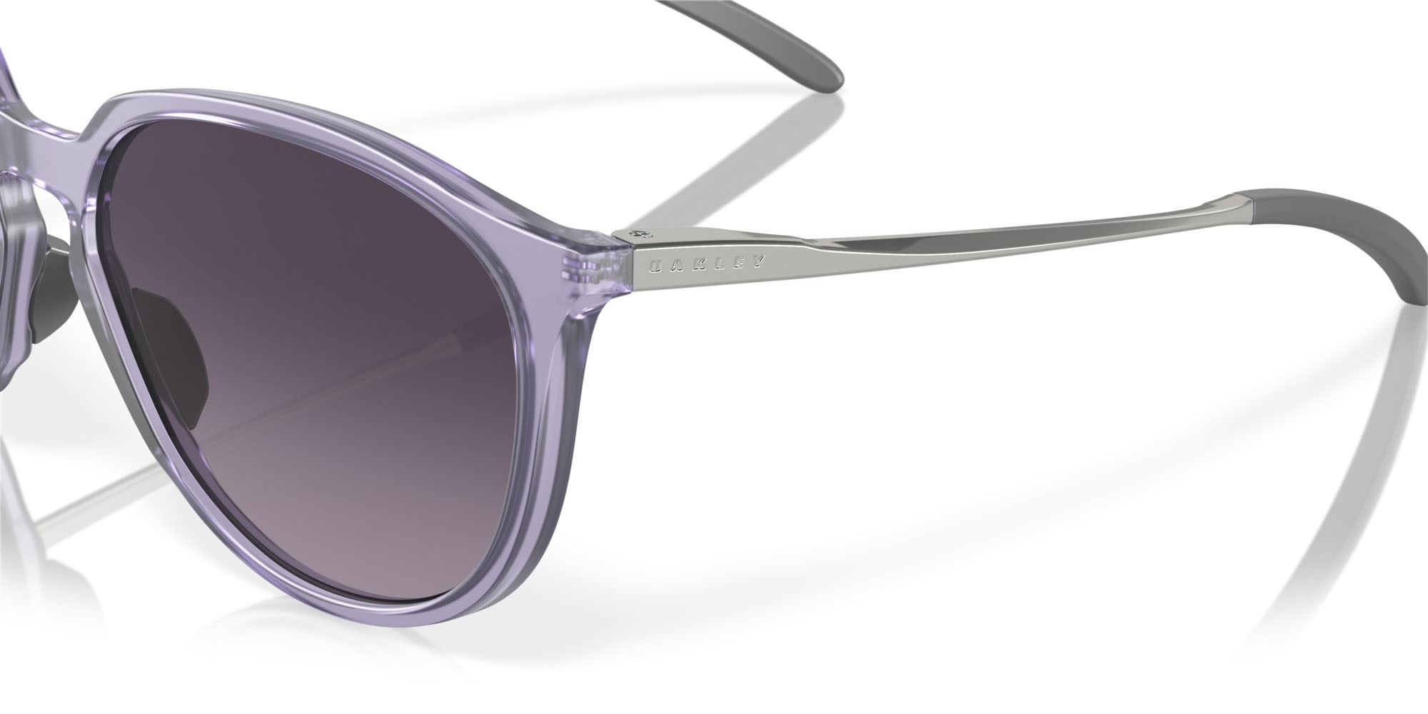 Occhiali da sole Oakley Sielo OO 9288 (928806) colore lilla opaco forma rotondo lenti prizm grey sfumato