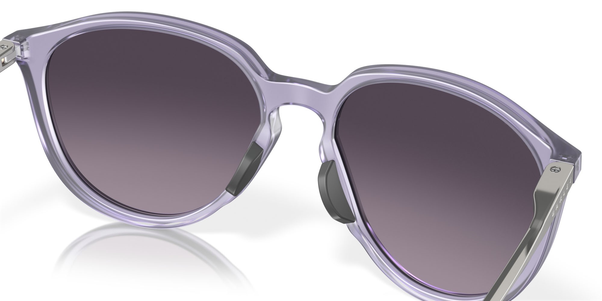 Occhiali da sole Oakley Sielo OO 9288 (928806) colore lilla opaco forma rotondo lenti prizm grey sfumato