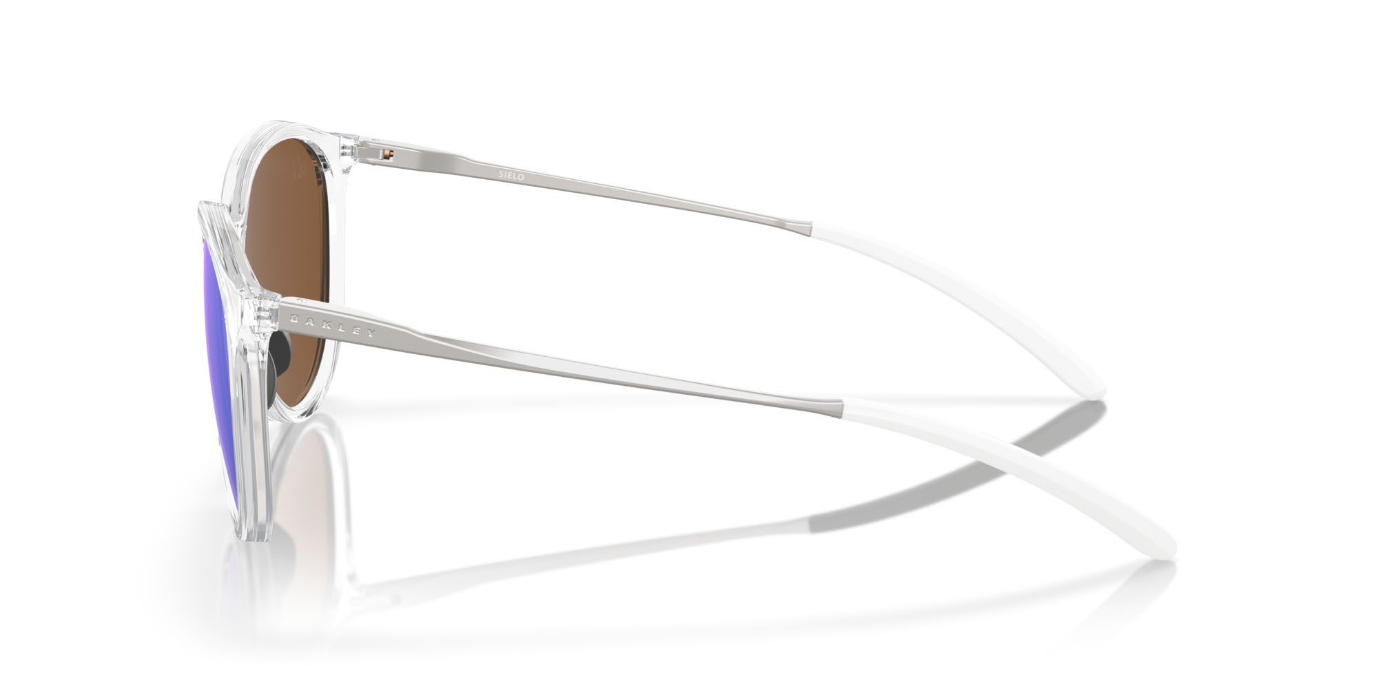Sonnenbrillen Oakley Sielo OO 9288 (928807) farbe cromo lucido form rund gläser prizm violet