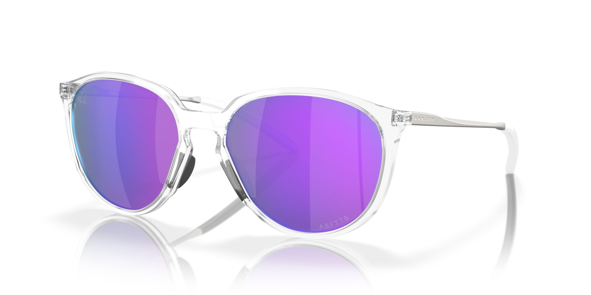 Sonnenbrillen Oakley Sielo OO 9288 (928807) farbe cromo lucido form rund gläser prizm violet