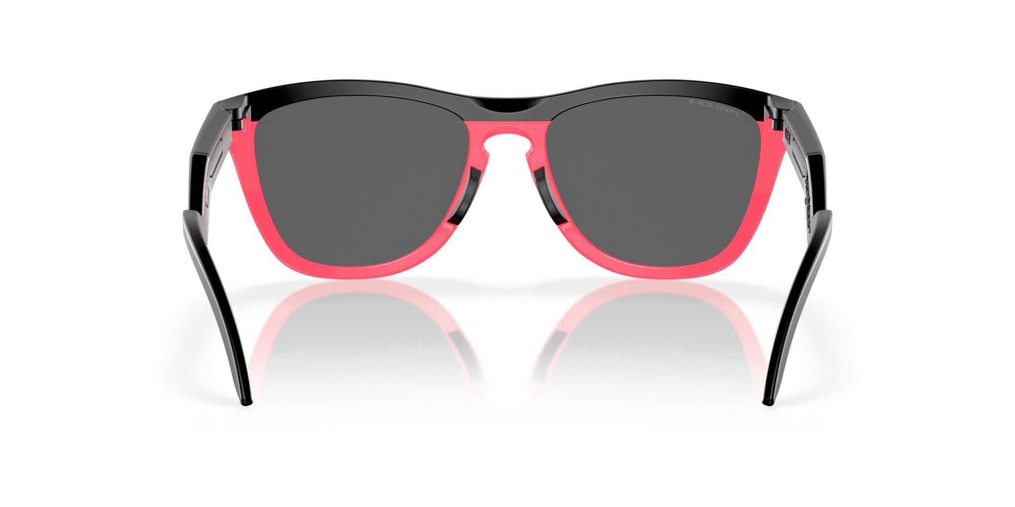 Occhiali da sole Oakley Frogskins Hybrid OO 9289 (928904) colore matte black/neon pink forma rotondo lenti prizm black