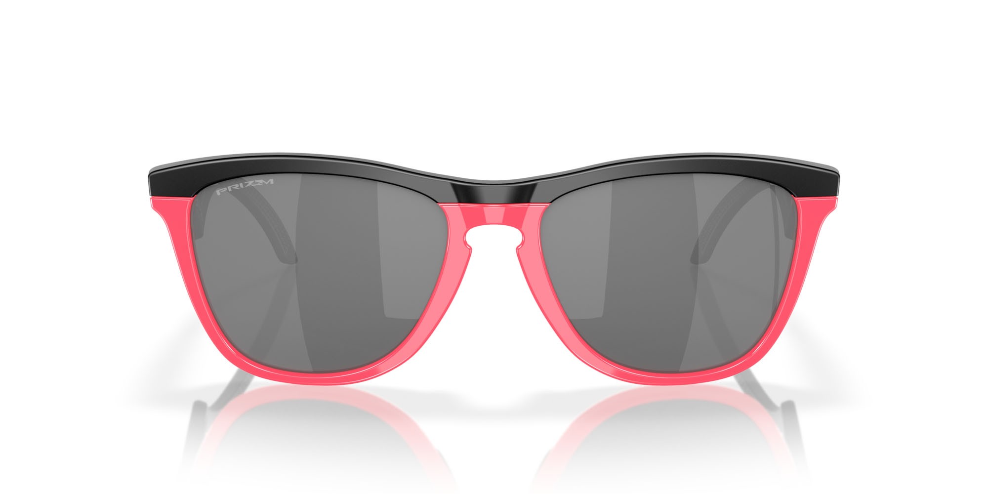 Occhiali da sole Oakley Frogskins Hybrid OO 9289 (928904) colore matte black/neon pink forma rotondo lenti prizm black