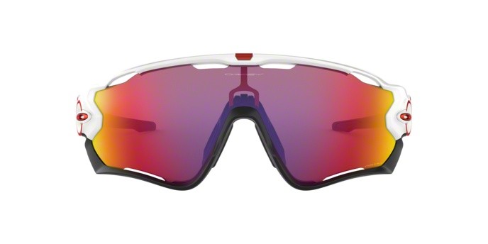 Sonnenbrillen Oakley Jawbreaker OO 9290 (929005) farbe polished white form rechteckig gläser prizm road
