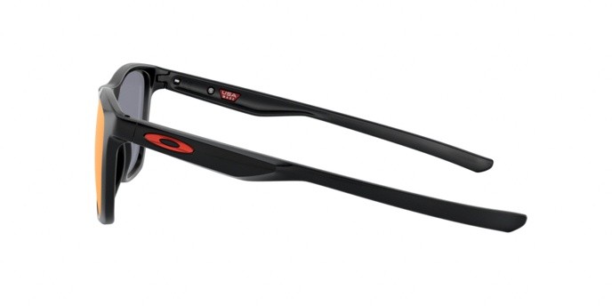 Sunglasses Oakley Trillbe x OO 9340 (934002) color polished black shape rectangle lenses ruby iridium