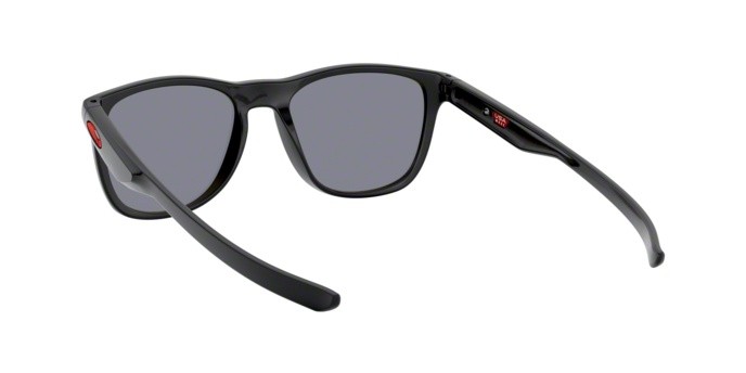 Sunglasses Oakley Trillbe x OO 9340 (934002) color polished black shape rectangle lenses ruby iridium