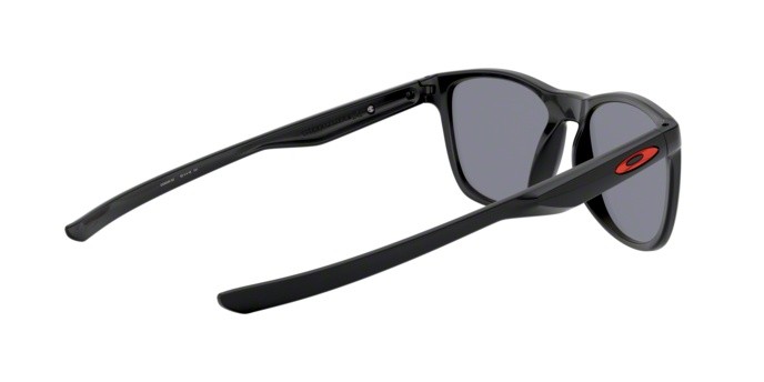 Sunglasses Oakley Trillbe x OO 9340 (934002) color polished black shape rectangle lenses ruby iridium