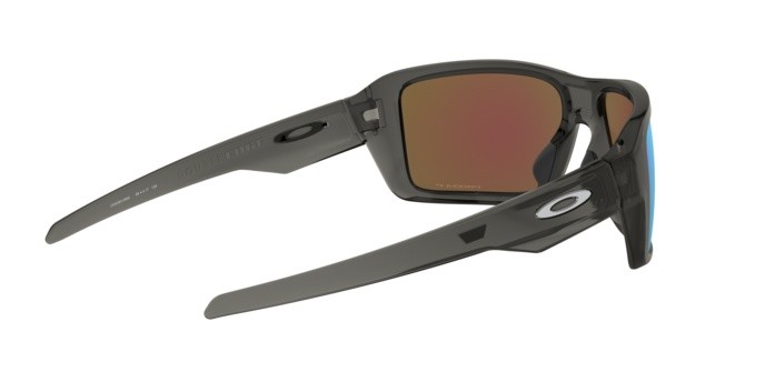 Sonnenbrillen Oakley Double edge OO 9380 (938006) farbe grey smoke form rechteckig gläser prizm sapphire polarized