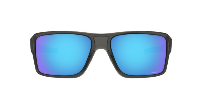Sonnenbrillen Oakley Double edge OO 9380 (938006) farbe grey smoke form rechteckig gläser prizm sapphire polarized