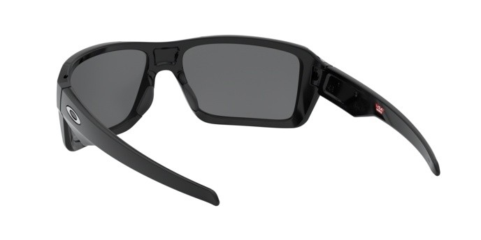 Occhiali da sole Oakley Double edge OO 9380 (938008) colore polished black forma rettangolare lenti prizm black polarized