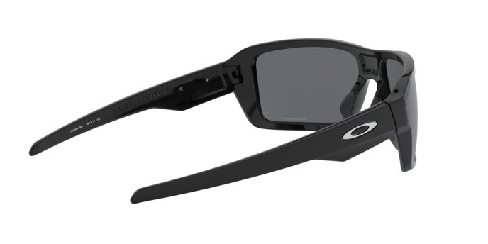 Occhiali da sole Oakley Double edge OO 9380 (938008) colore polished black forma rettangolare lenti prizm black polarized