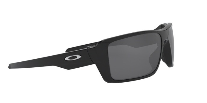 Occhiali da sole Oakley Double edge OO 9380 (938008) colore polished black forma rettangolare lenti prizm black polarized