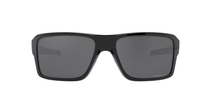 Occhiali da sole Oakley Double edge OO 9380 (938008) colore polished black forma rettangolare lenti prizm black polarized