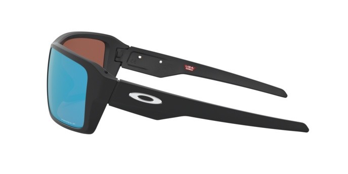 Sonnenbrillen Oakley Double edge OO 9380 (938013) farbe matte black form rechteckig gläser prizm deep water polarized
