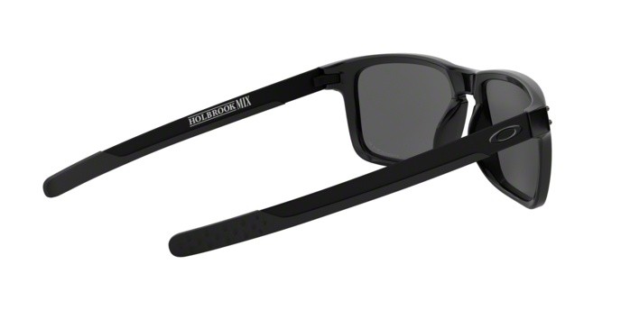 Sunglasses Oakley Holbrook mix OO 9384 (938406) color polished black shape rectangle lenses prizm black polarized
