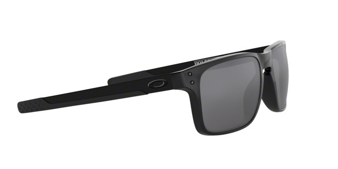 Sunglasses Oakley Holbrook mix OO 9384 (938406) color polished black shape rectangle lenses prizm black polarized
