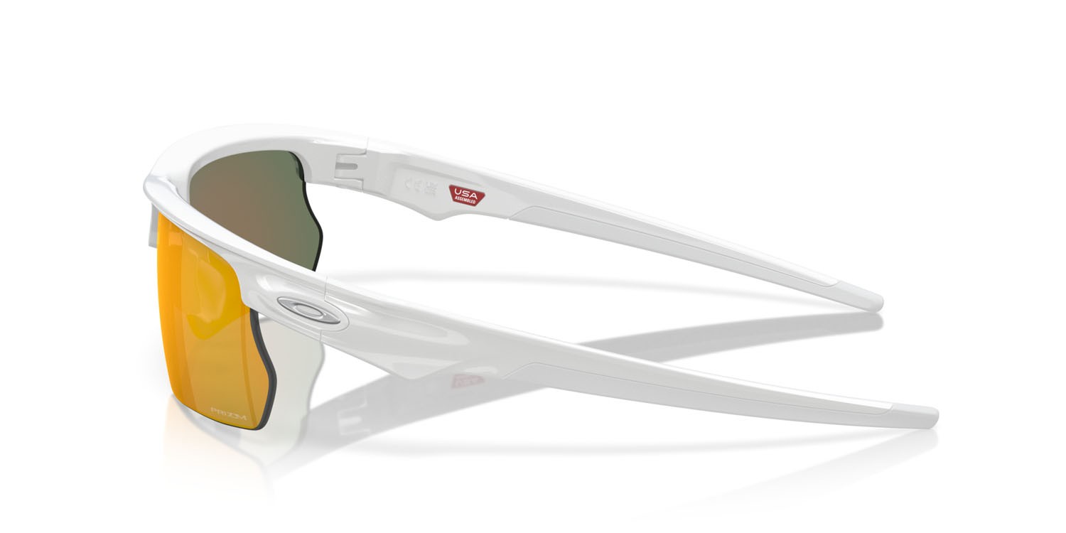 Sonnenbrillen Oakley Bisphaera OO 9400 (940003) farbe bianco lucido form rechteckig gläser prizm ruby