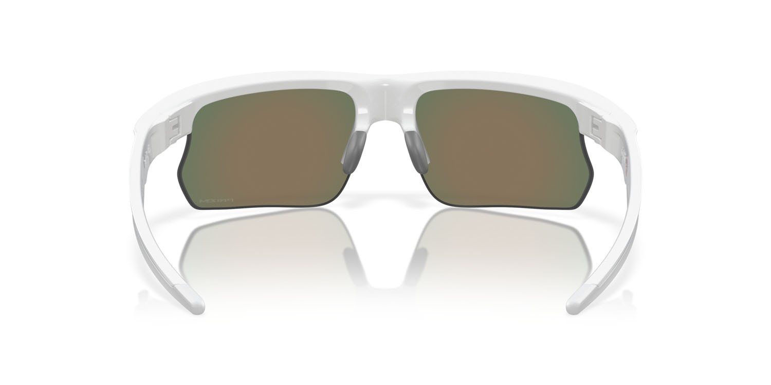 Sonnenbrillen Oakley Bisphaera OO 9400 (940003) farbe bianco lucido form rechteckig gläser prizm ruby