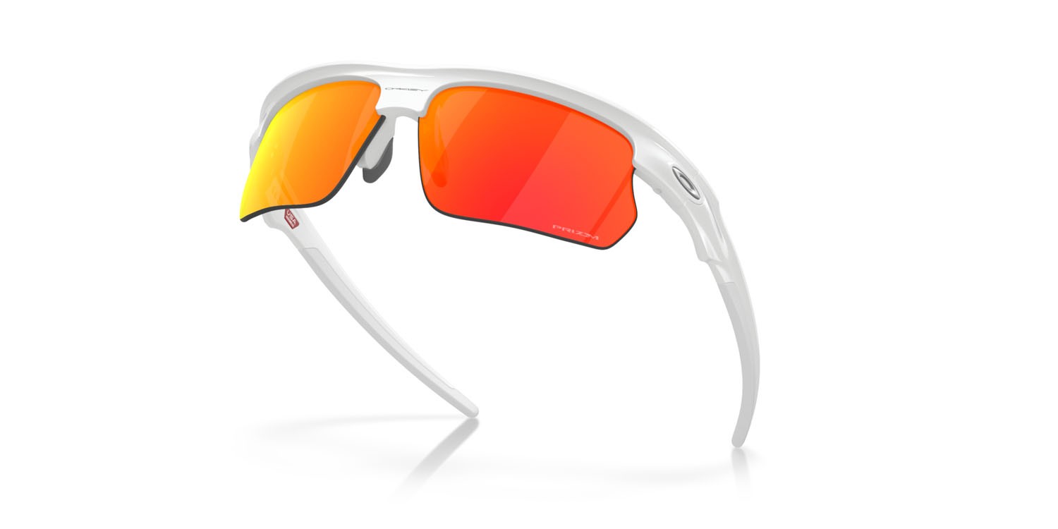 Sonnenbrillen Oakley Bisphaera OO 9400 (940003) farbe bianco lucido form rechteckig gläser prizm ruby