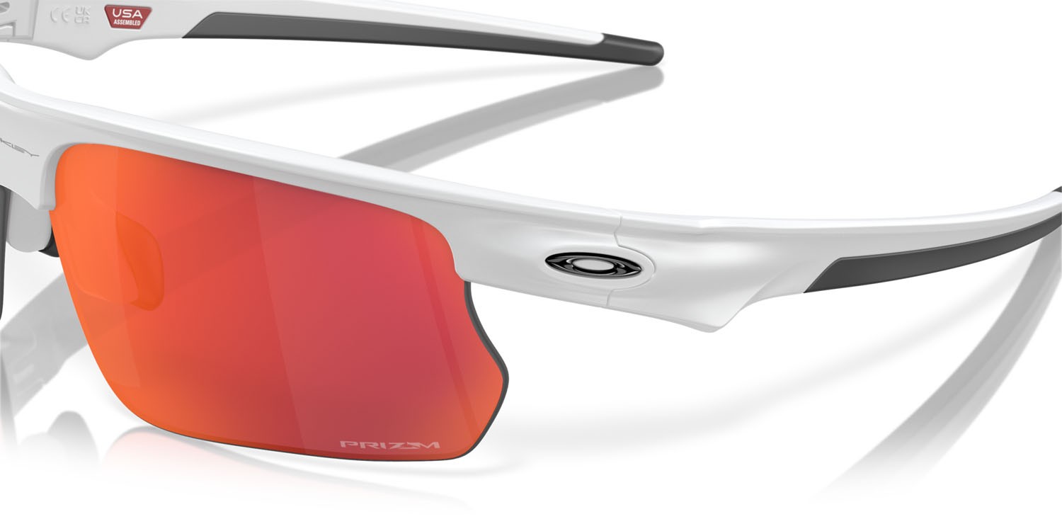 Sonnenbrillen Oakley Bisphaera OO 9400 (940010) farbe bianco opaco form rechteckig gläser prizm field