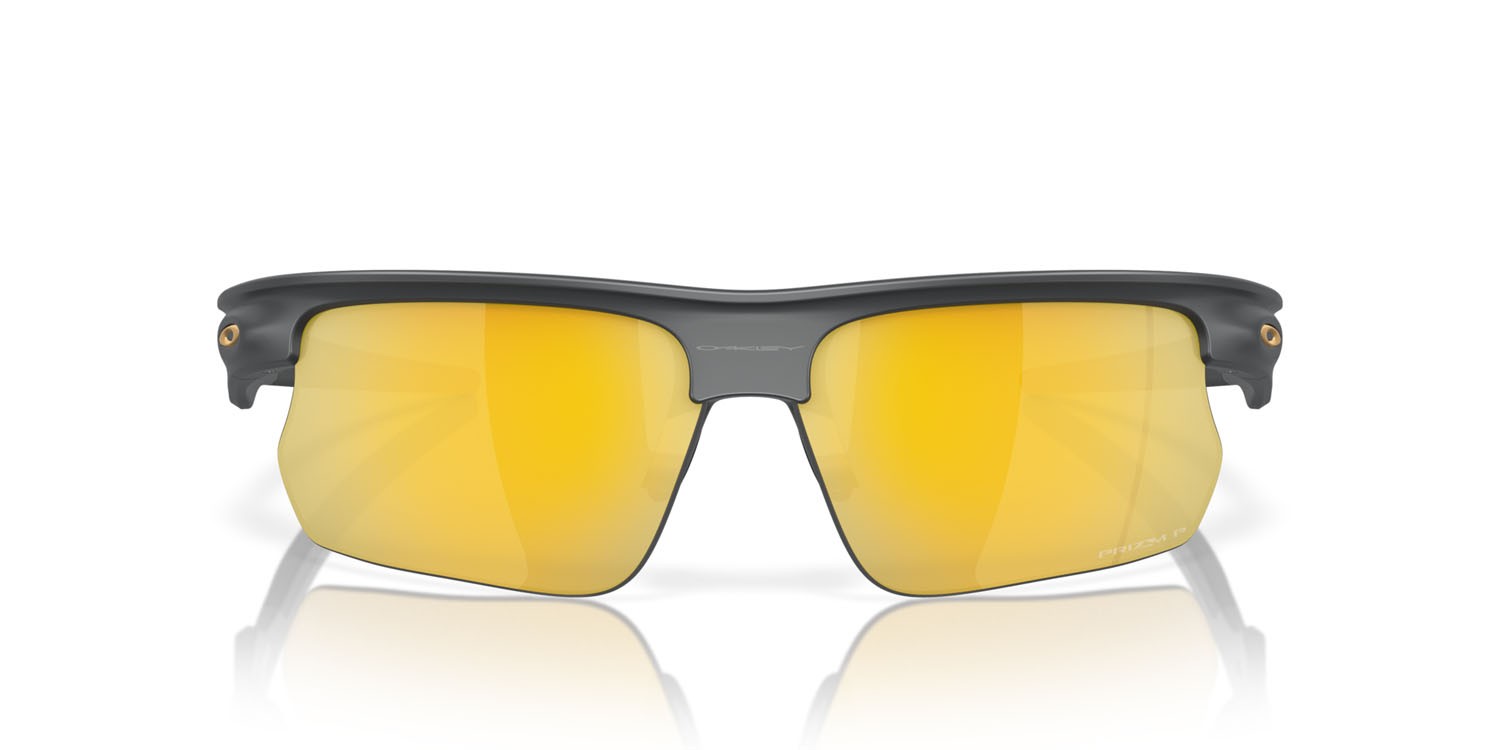 Sonnenbrillen Oakley Bisphaera OO 9400 (940012) farbe carbonio opaco form rechteckig gläser prizm 24k polarized