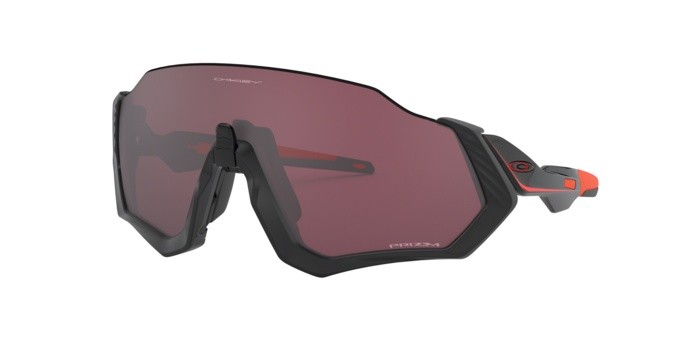 Sonnenbrillen Oakley Flight jacket OO 9401 (940113) farbe matte black form rechteckig gläser prizm road black