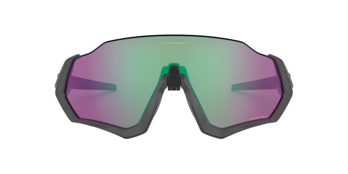 Sonnenbrillen Oakley Flight jacket OO 9401 (940115) farbe matte steel form rechteckig gläser prizm road jade
