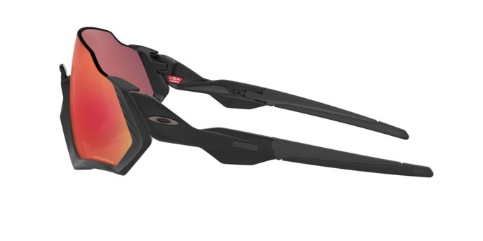 Sonnenbrillen Oakley Flight jacket OO 9401 (940116) farbe matte black form rechteckig gläser prizm trail torch