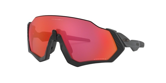 Sonnenbrillen Oakley Flight jacket OO 9401 (940116) farbe matte black form rechteckig gläser prizm trail torch